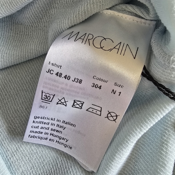 Marc Cain off the shoulder short sleeve fitted top size N1 - Picture 12 of 16